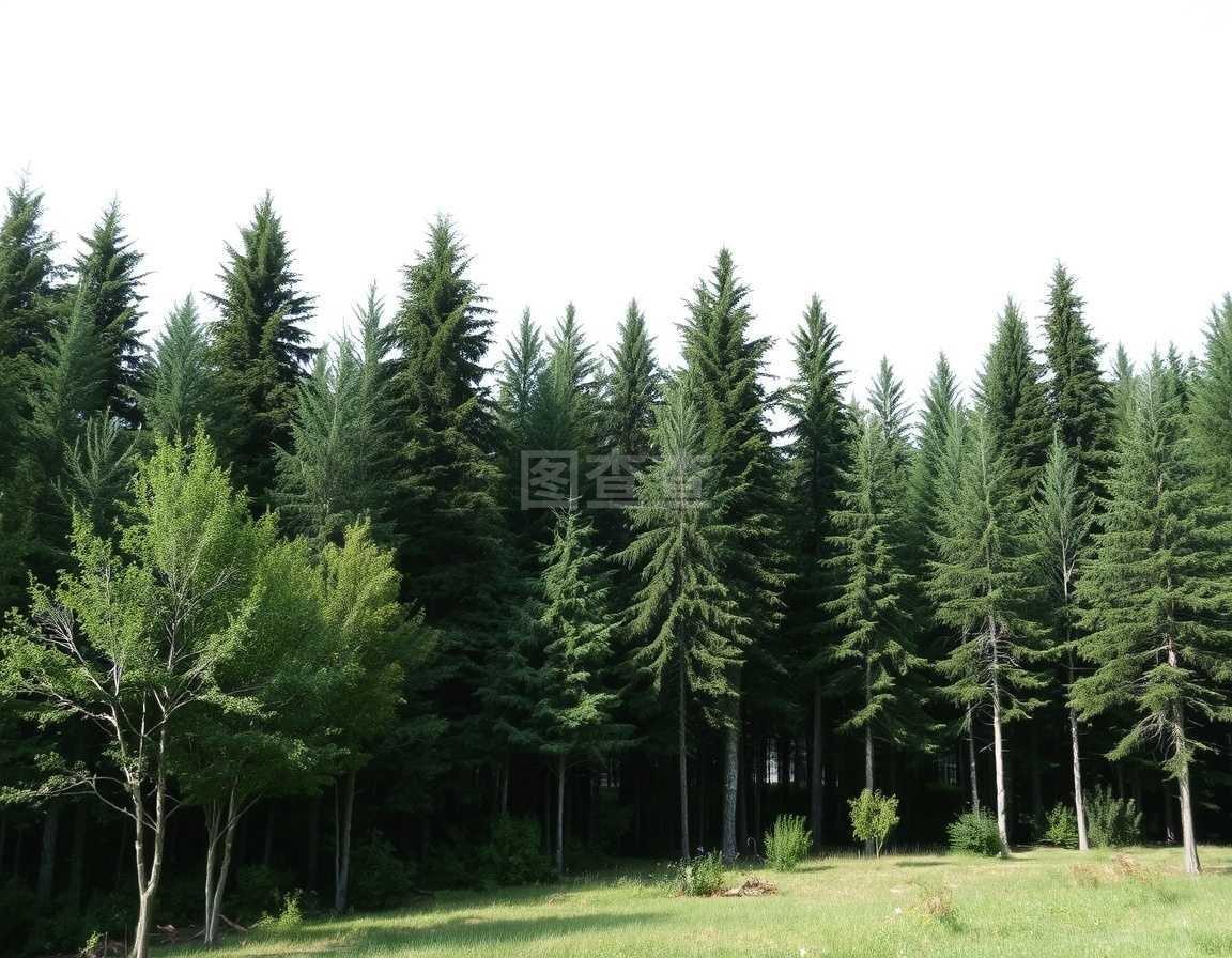 林木林景觀空白,樹木眾多